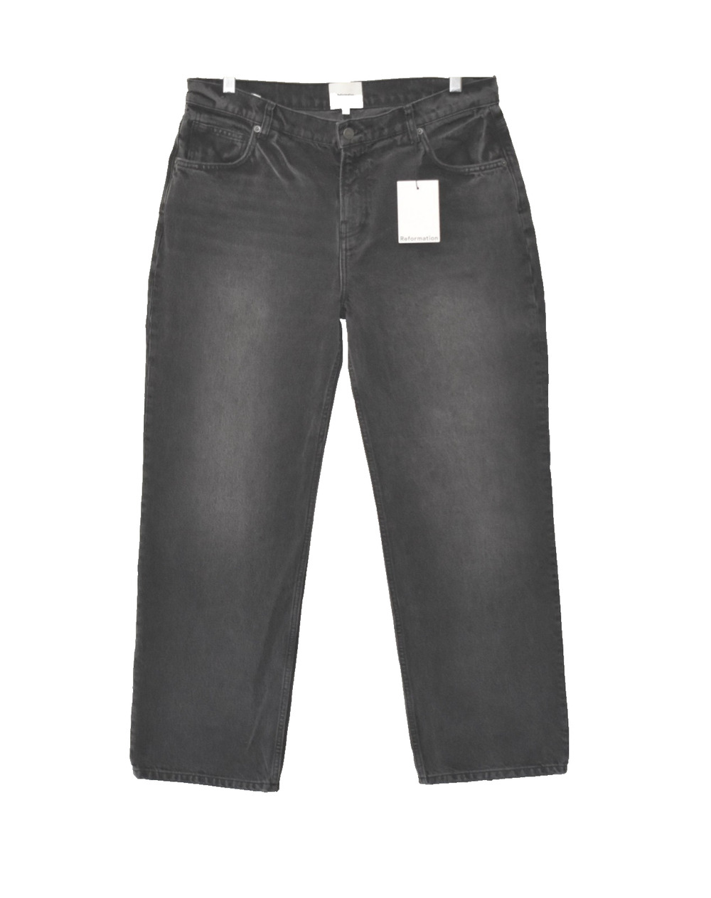 B0 NWT REFORMATION Abby Low Rise Organic Cotton Blend Straight Jeans Size 31